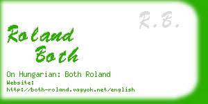 roland both business card